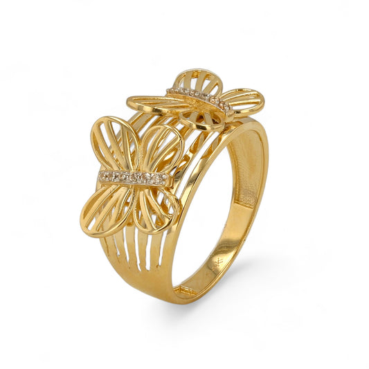 14K Yellow gold butterfly’s ring-227417