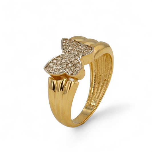 14K Yellow gold Heart ring-227417