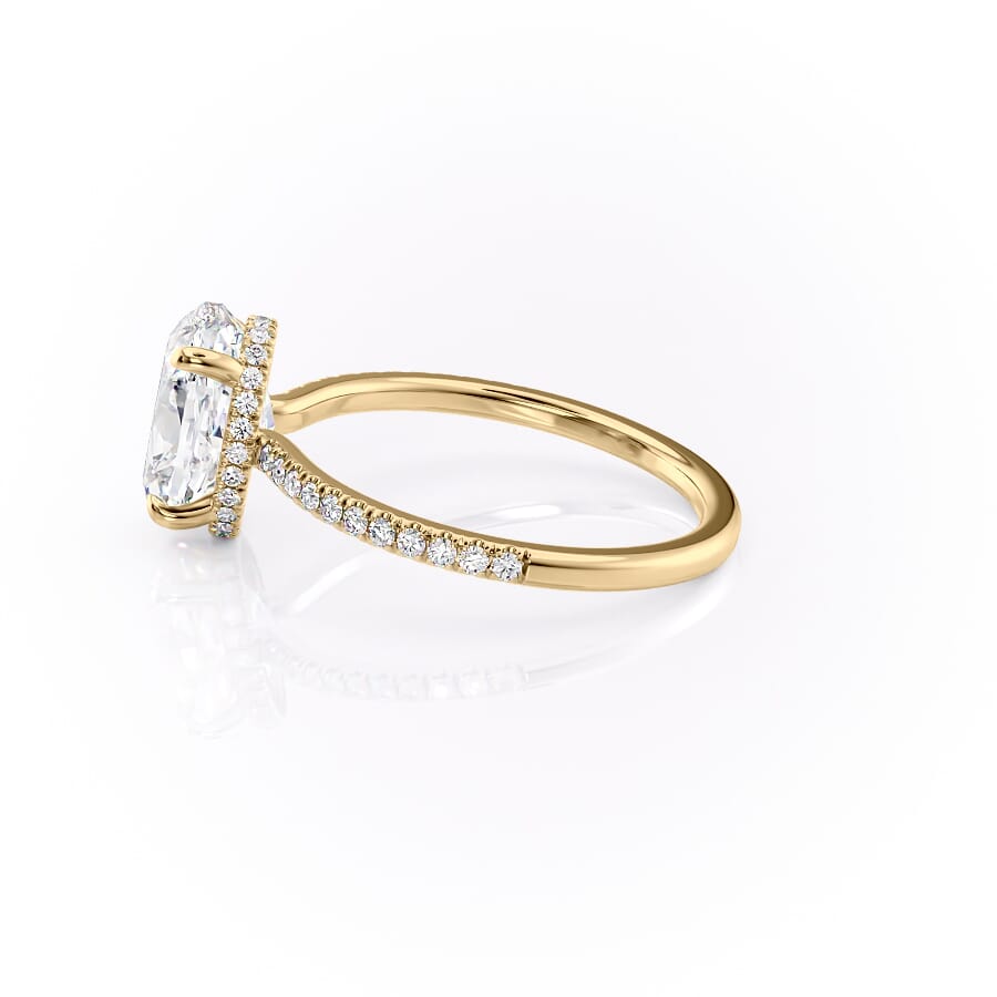 Halo & Pavé · Side view