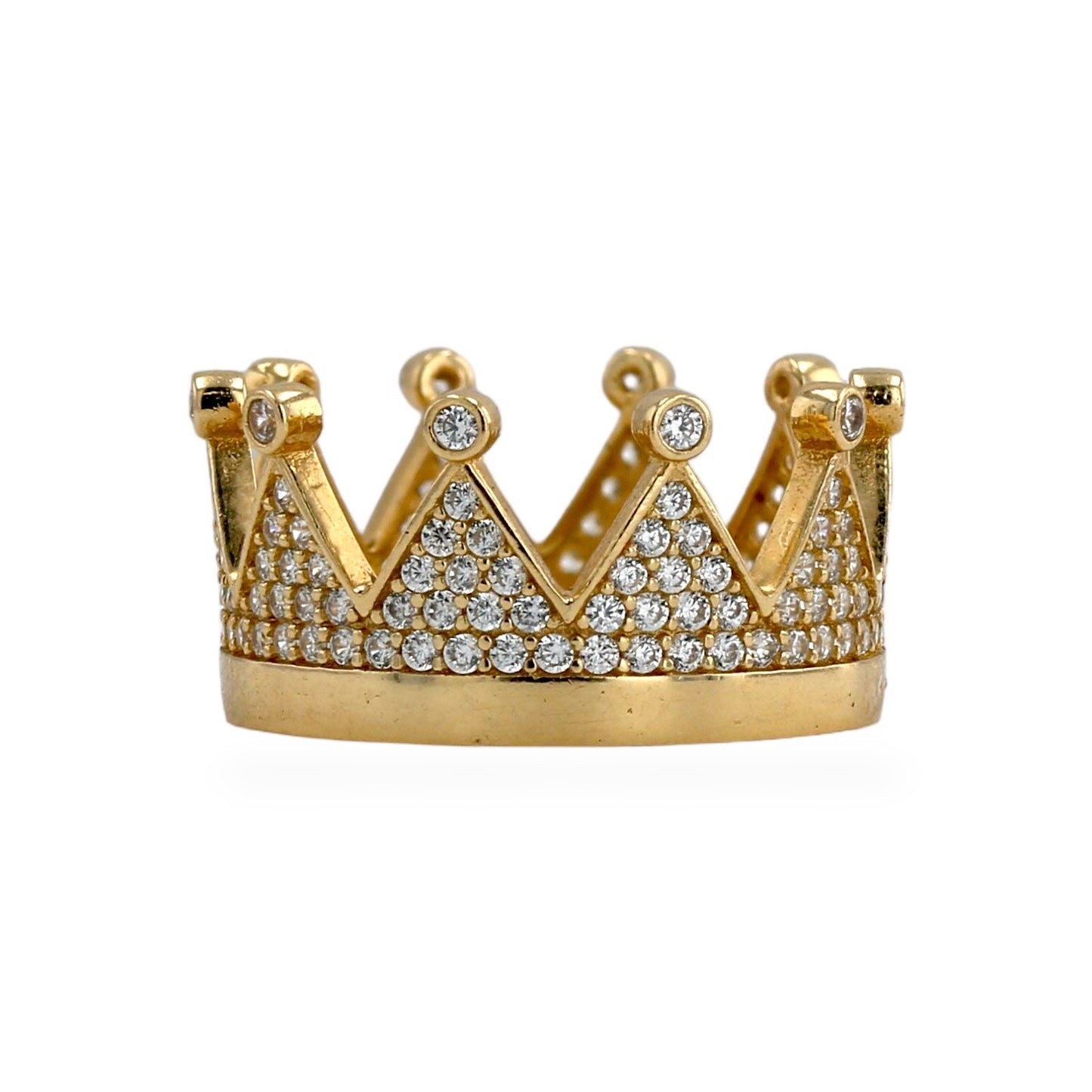 14K Yellow Crown ring-224022