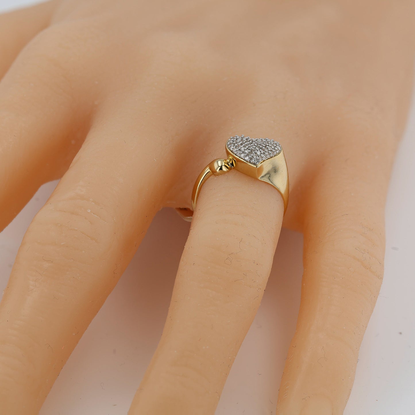 10K Yellow Gold Diamond Heart Ring 1/3 CTW - 224952