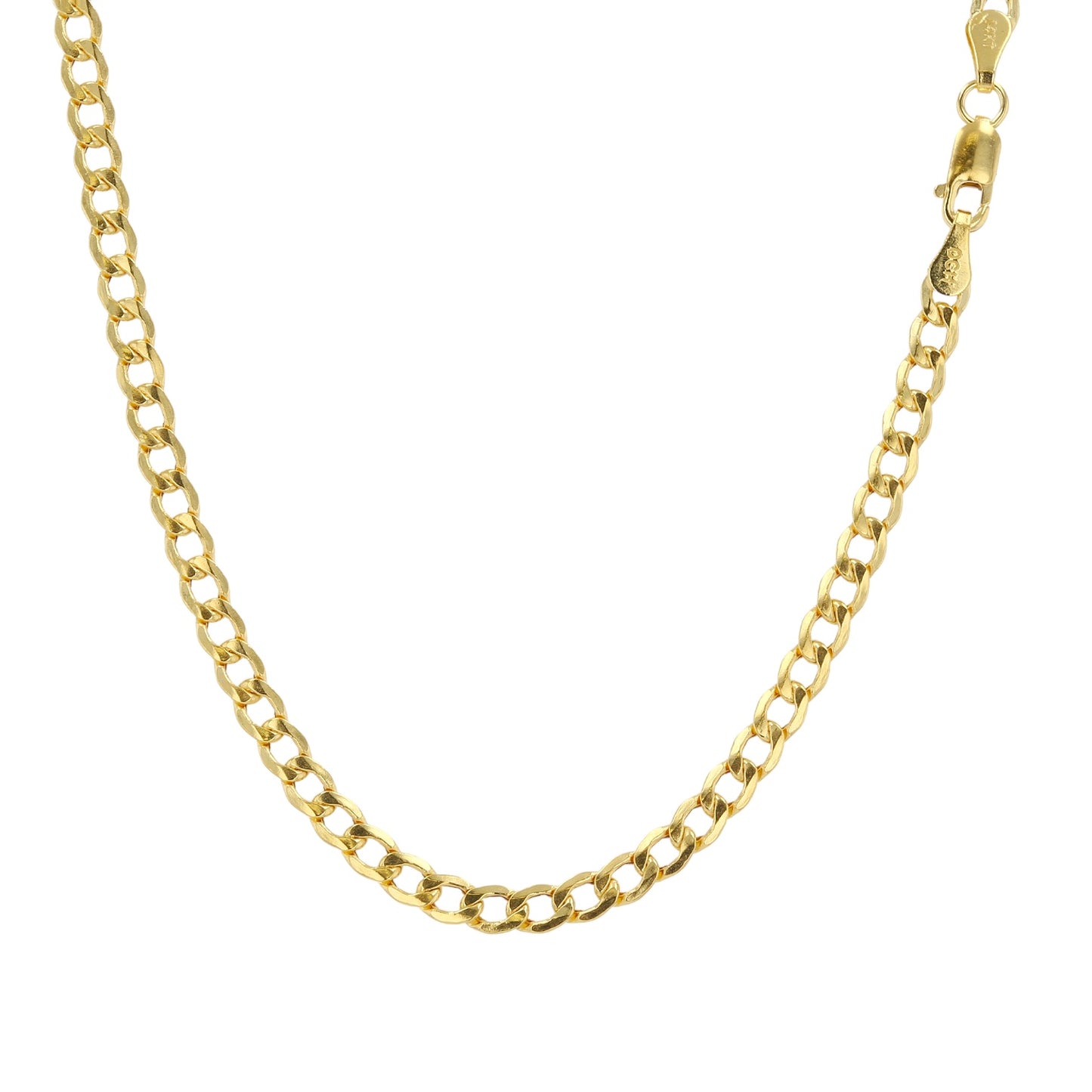 14K Yellow Gold Curve Link Chain 3.4mm x 22'' -2264556