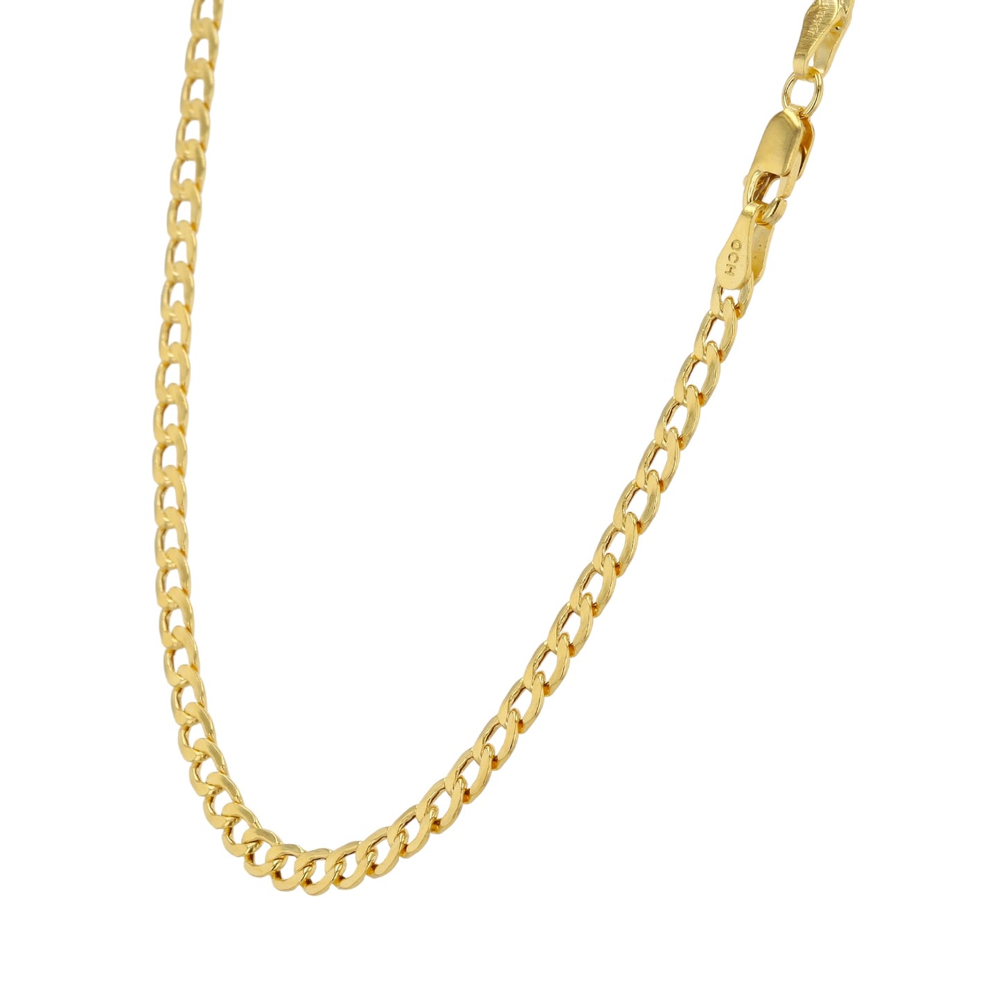 14K Yellow Gold Curve Link Chain 3.4mm x 22'' -2264556