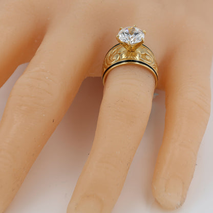 14K Yellow Gold Solitaire Ring - 224045