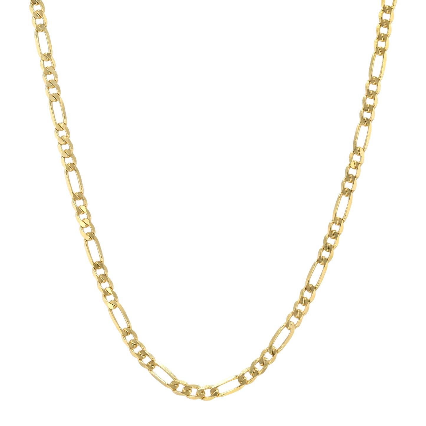 10K Yellow Gold Solid Figaro Chain - 224078