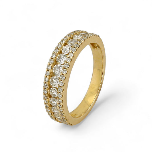 14K Yellow Gold Diamond Band-RG4746Y