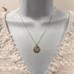 10k Yellow gold butterfly Floating pendant necklace-02