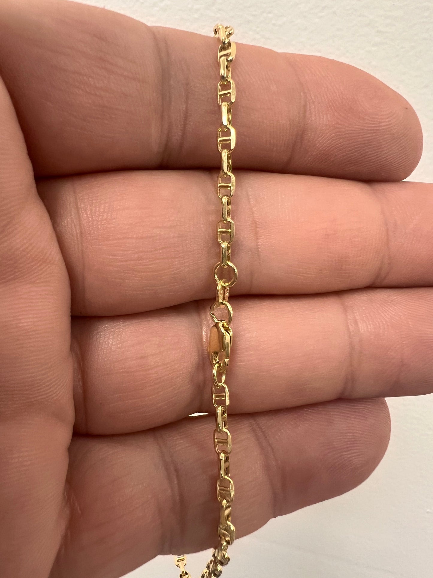 10K Yellow Gold Mariner Anklet-226747