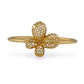 Yellow 10k gold butterfly ring