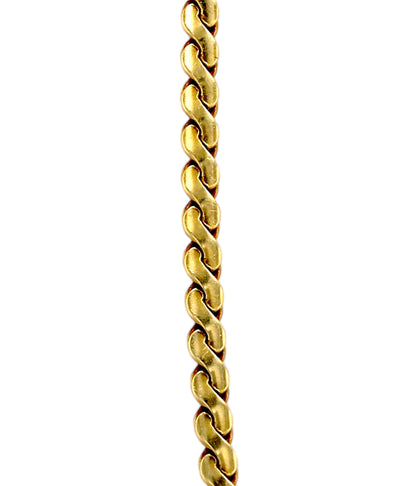 Yellow 18k solid vintage S chain