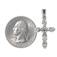 White Gold Cross 14k pendant with Diamonds