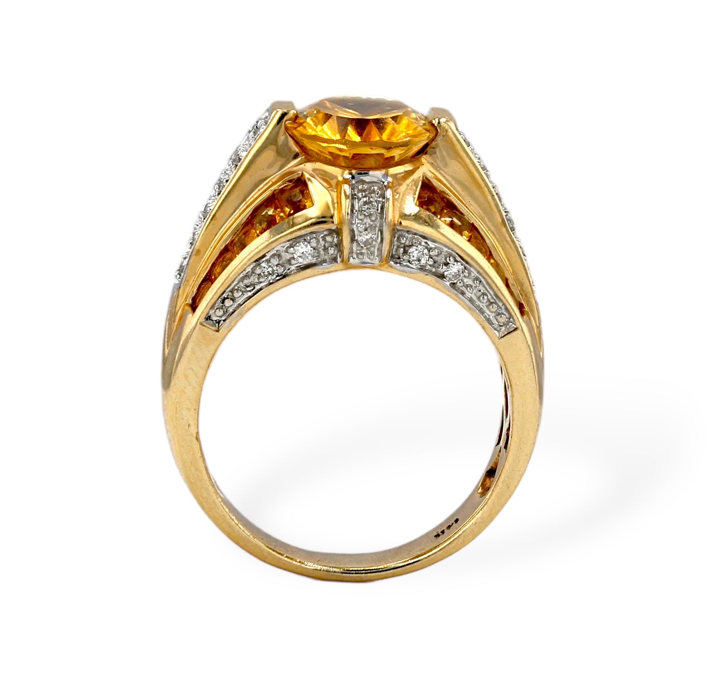 Yellow gold 14k solitaire ring