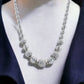 Gold 14k fancy beads diamond cut necklace