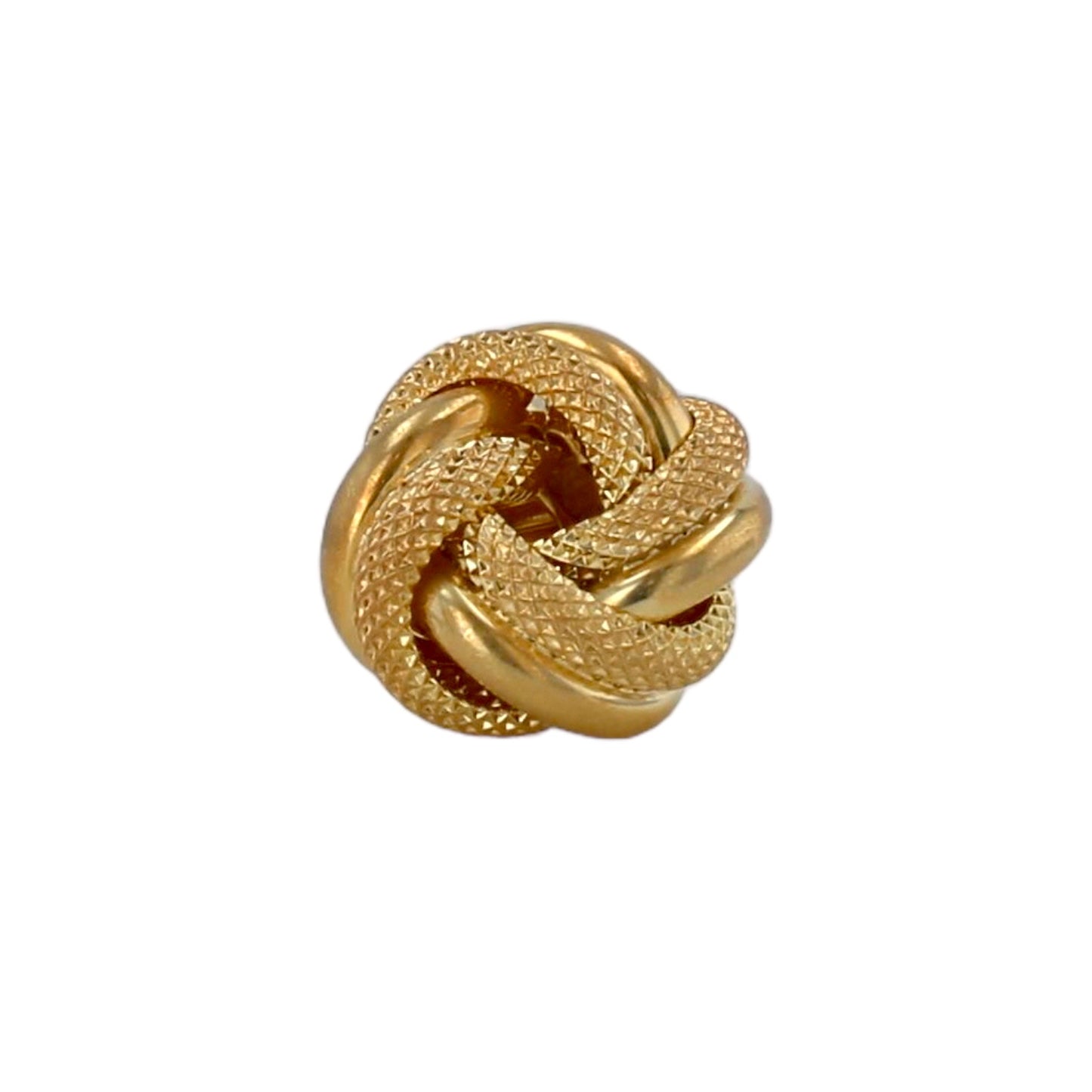 10K yellow medium gold love knot studs earring-226229