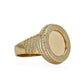 10k Yellow gold initial ring