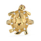 Yellow 14k gold turtle ring