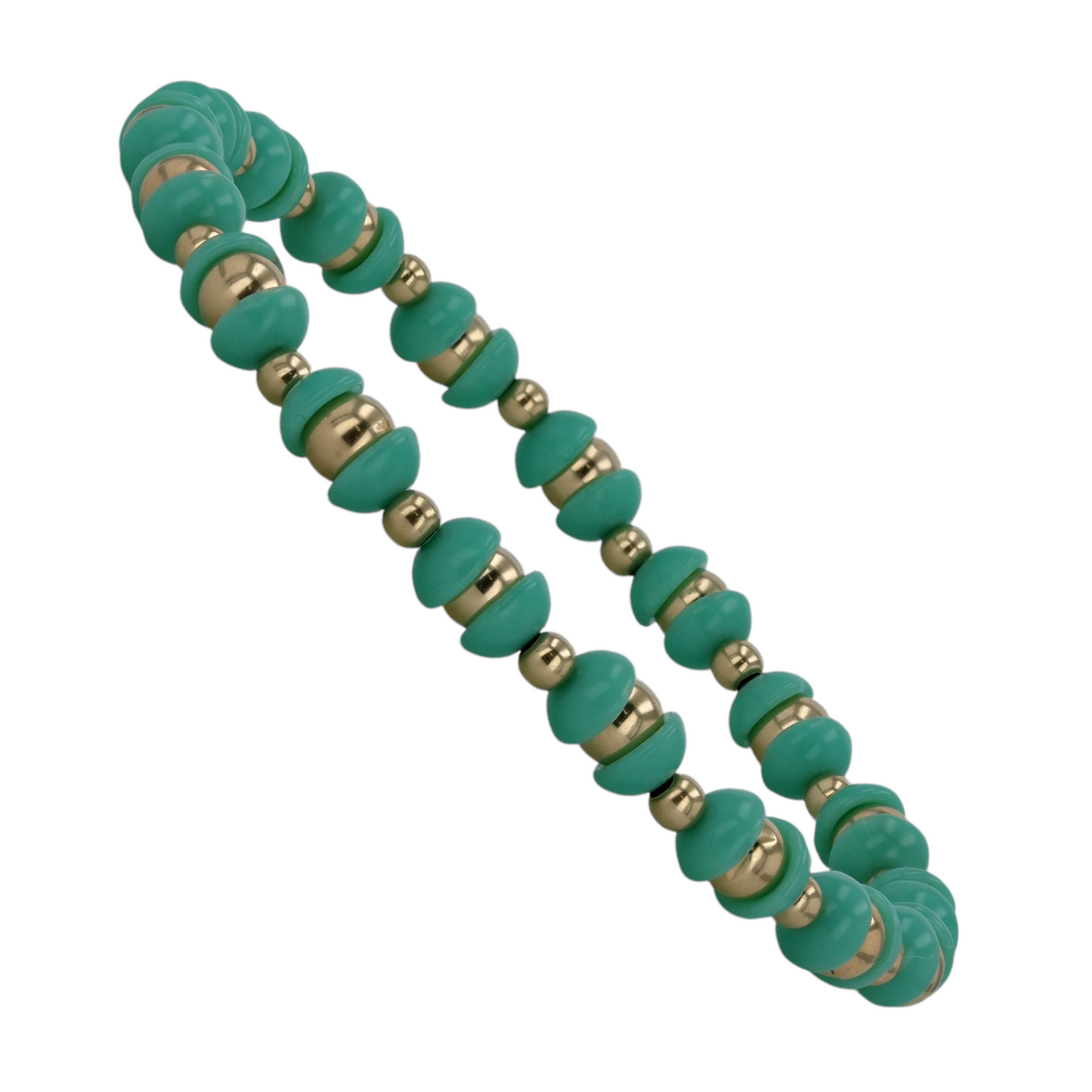 14K Yellow gold turquoise bracelet-2265391