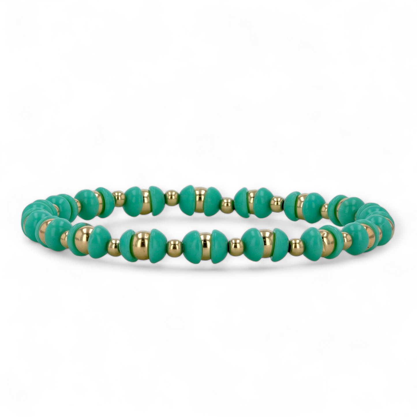 14K Yellow gold turquoise bracelet-2265391