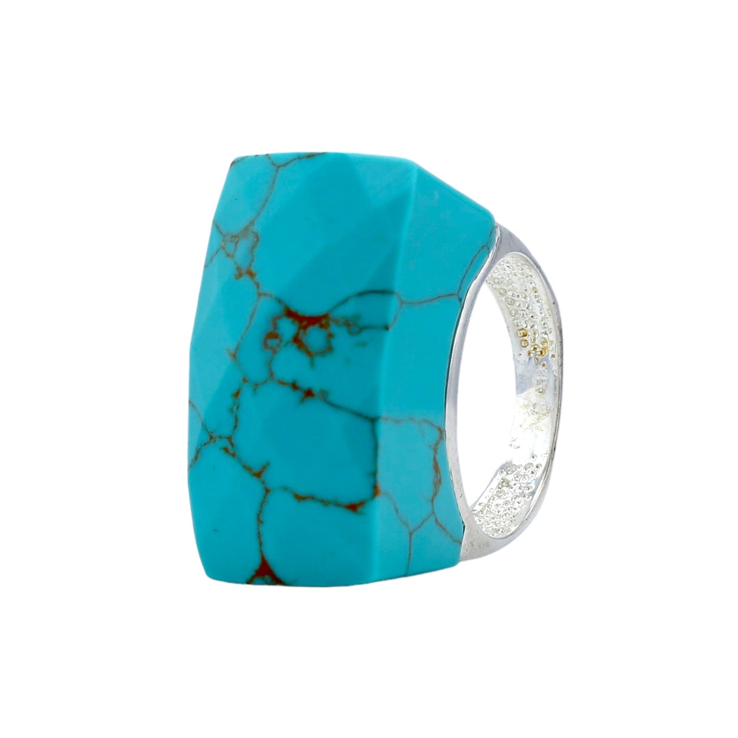 Sterling silver 925 tower turquoise ring