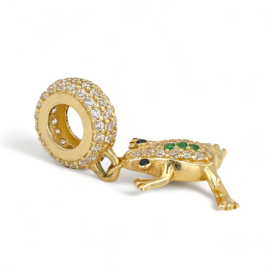 14K Yellow gold Astra frog charm-67293
