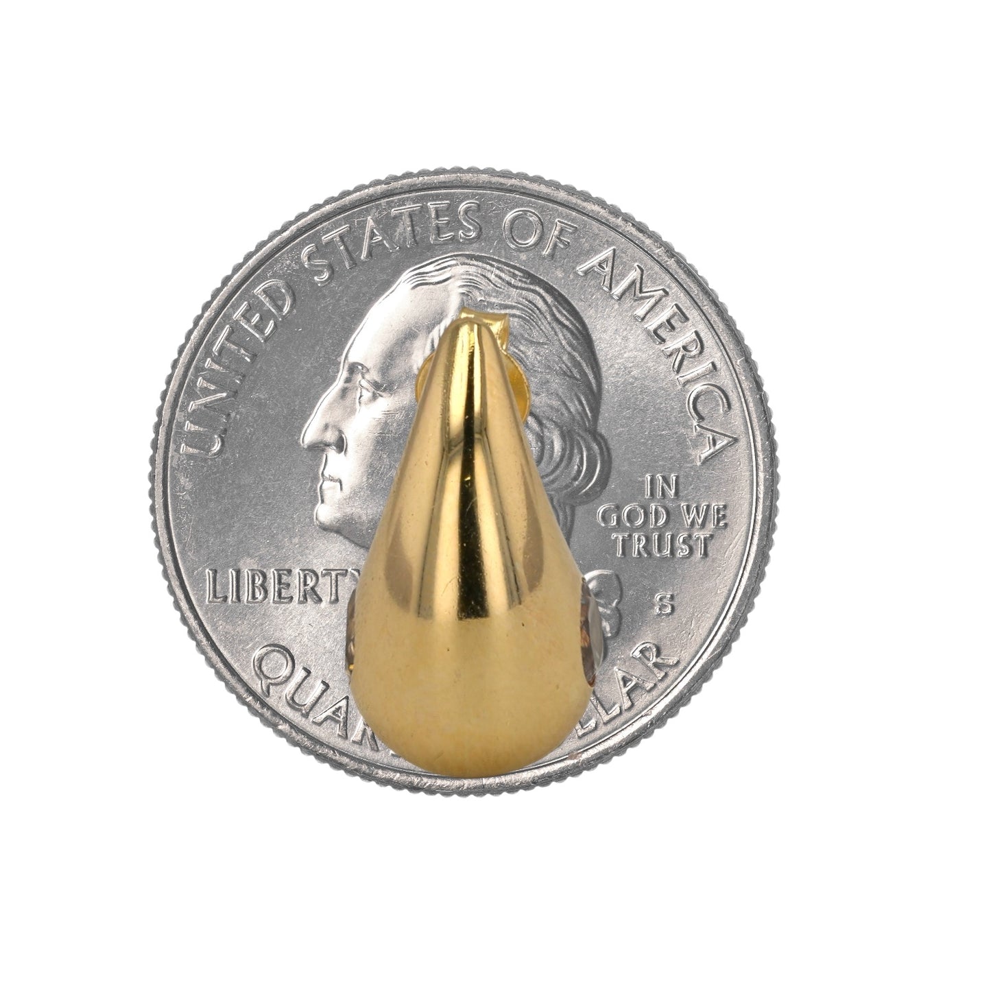 14K Yellow gold medium drop earrings-227130