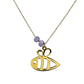 Yellow gold 10k bee necklace