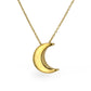 10K yellow gold Arabian moon necklace