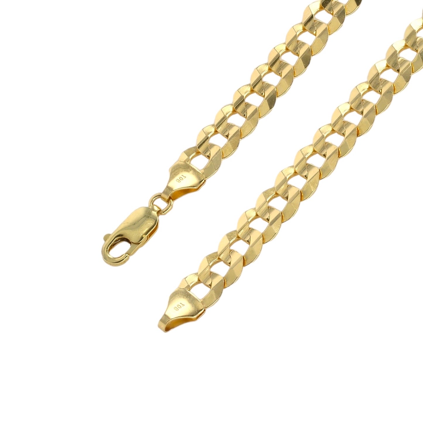 14K Yellow gold solid Curve Bracelet -224880