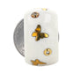 White agate butterfly 18k diamond ring