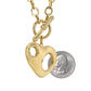 14K Yellow gold Heart Necklace
