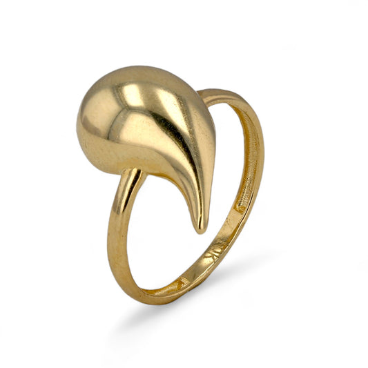 10k yellow gold drop ring-162829