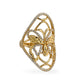 14k Yellow gold butterfly ring-223556