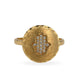 14K Yellow gold Hamsa ring -220941
