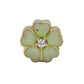 Green clover yellow gold Astra charm