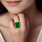 Yellow 14k heart green quartz lady ring
