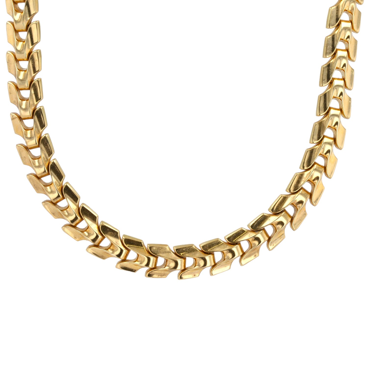 14K Yellow gold cleo choker Italy handcrafted-156923 – Aldo