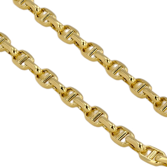 10K Yellow Gold 5mm Mariner Link Bracelet - 226547
