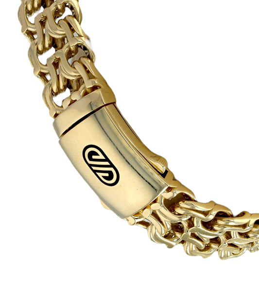 10K Gold Tejido Chino Bracelet-5989