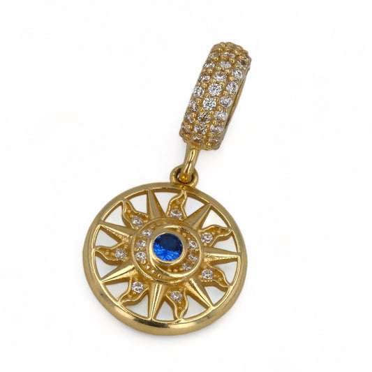 14K Yellow gold sun and moon astra charm-63737