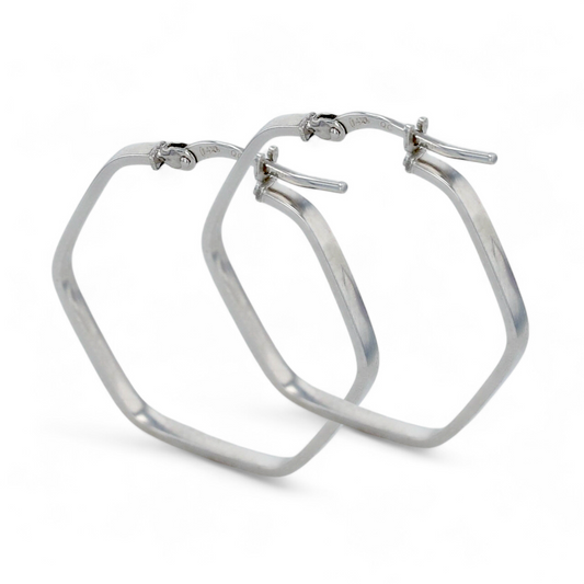 14k white gold minimalist hoops-10852