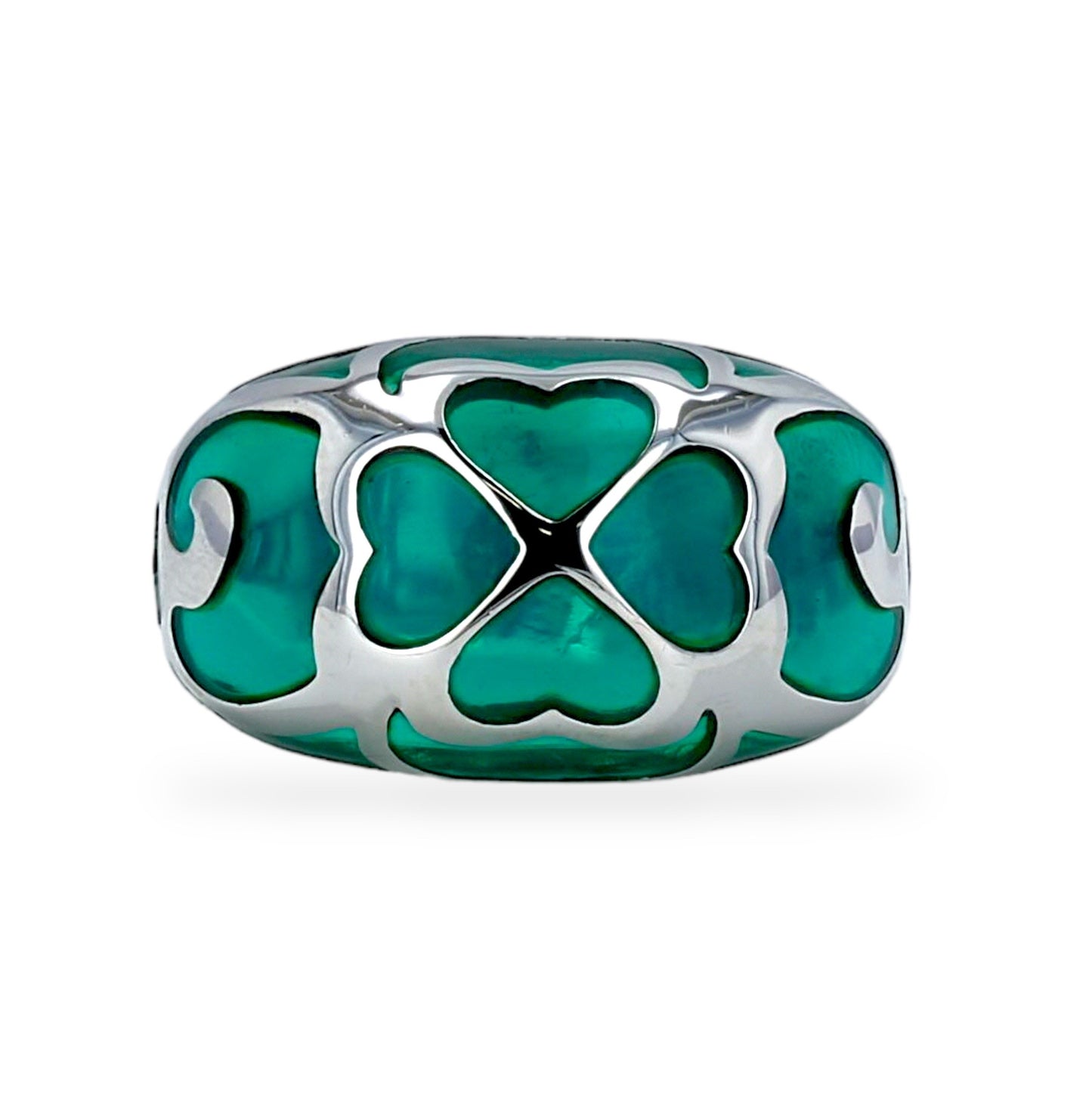 Luxury clover sterling silver 925 ring unique piece