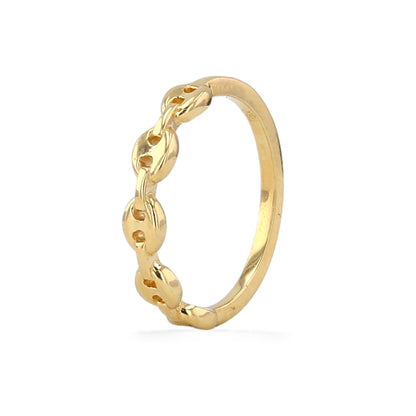 18K yellow gold mariner ring