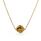 10K Yellow gold love knot necklace