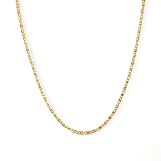 14K three color baby valentino solid gold chain-227223