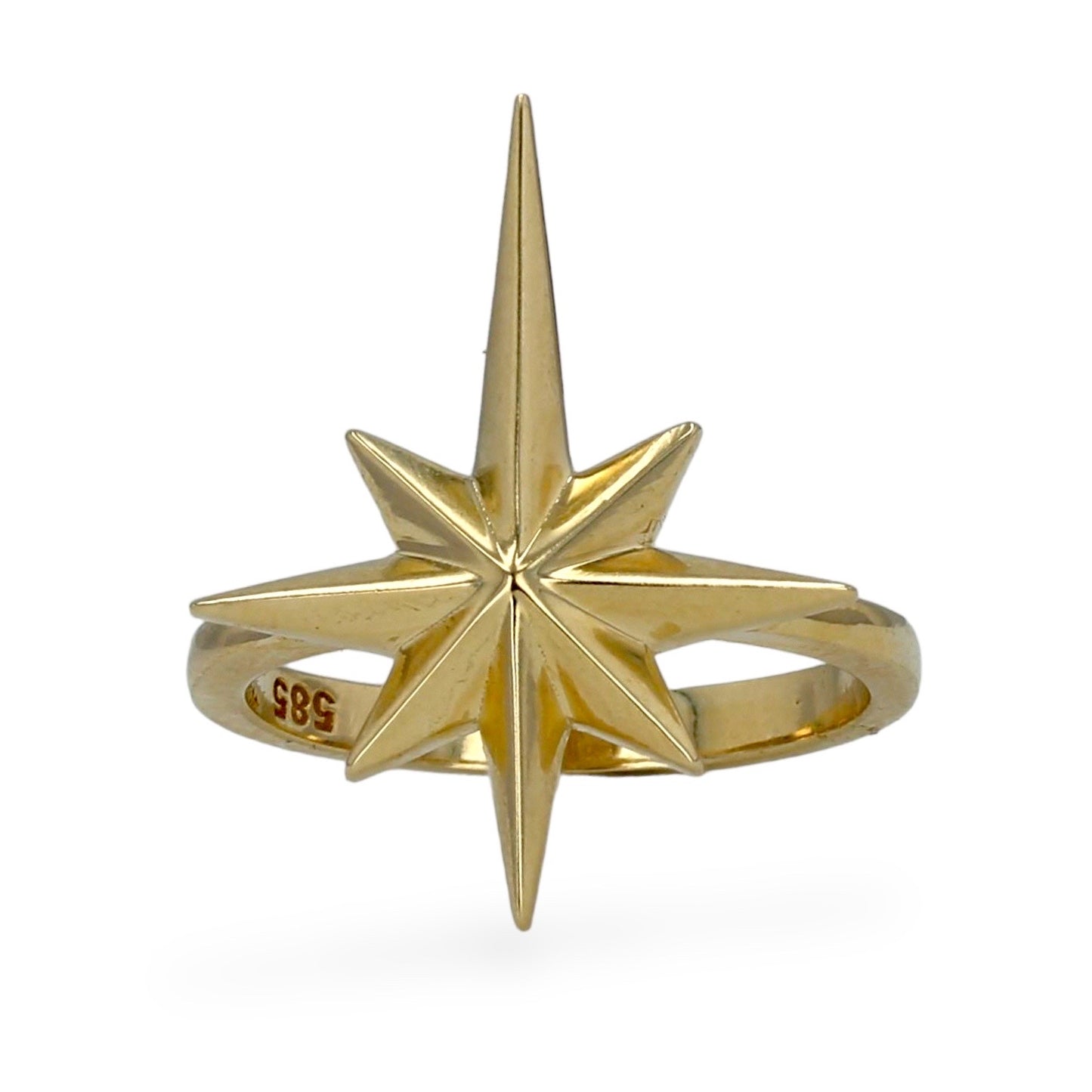 14K Yellow gold comet ring-225478