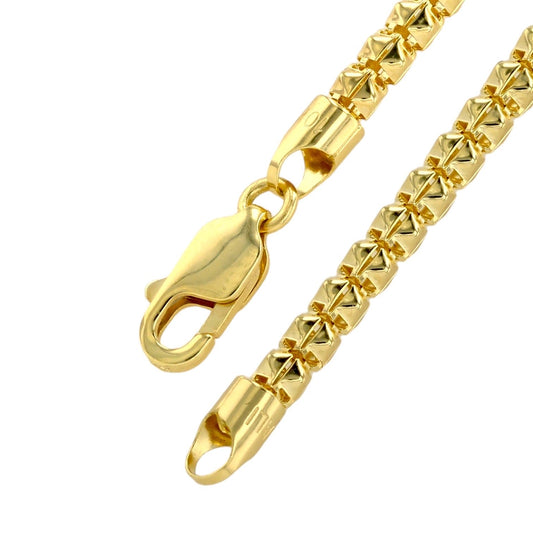 10K yellow gold Triangle Bracelet-5982