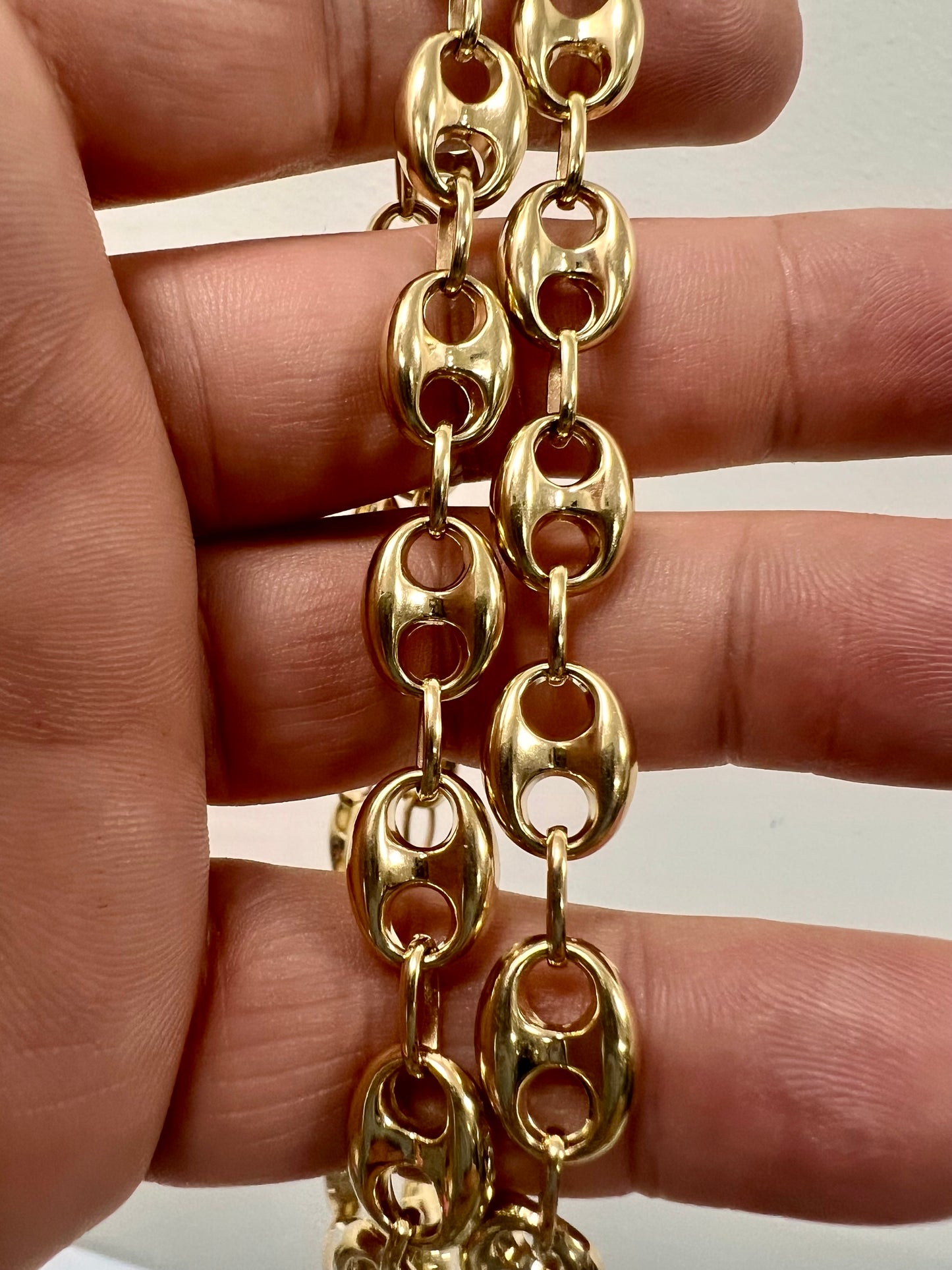 10K yellow gold mariner puff 10mm * 24inch Chain-226943
