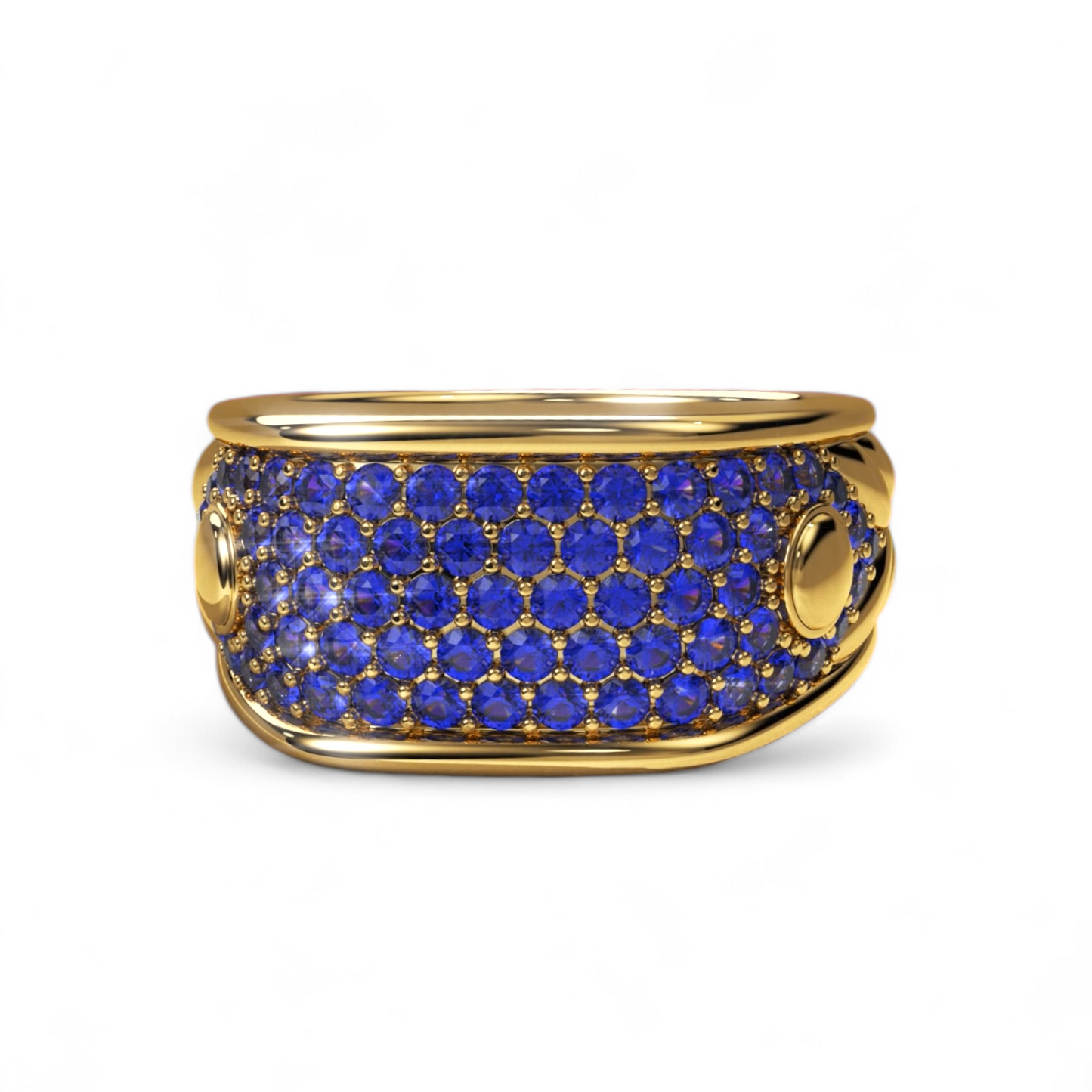 14k Blue Diamond Wheat Band -72294