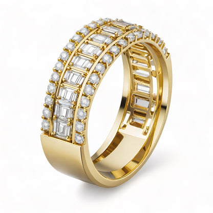 14K Yellow gold wedding band ring-786889