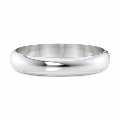 14k White Gold Mens Wedding Band